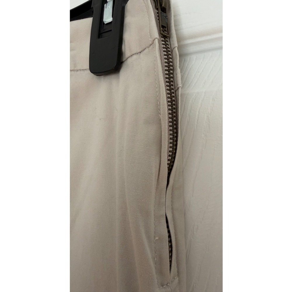 For the Republic Khaki Tan Side Zip Cuffed Ankle Pants 4 Professional Office - Picture 4 of 8